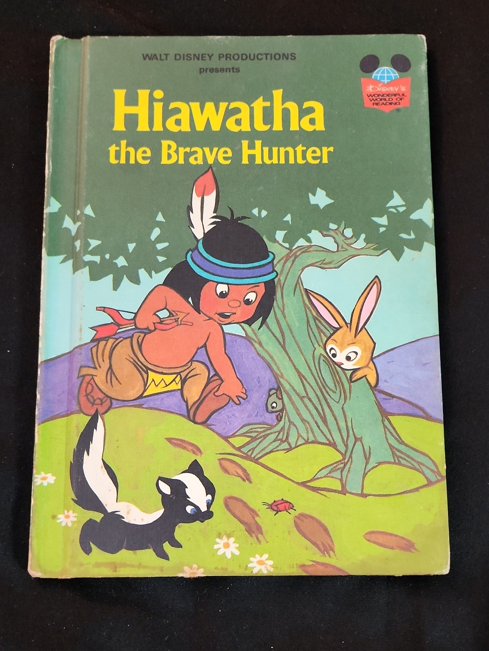 Walt Disney Hiawatha the Brave Hunter - Vintage Book